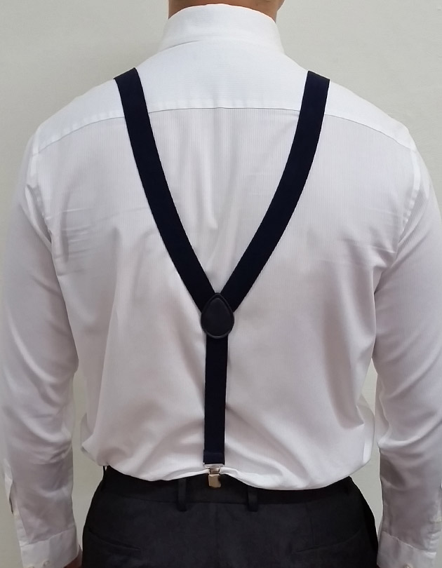 Suspenders in Navy Blue